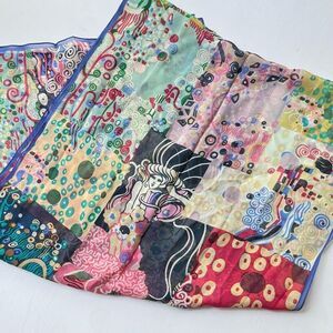 Met Museum 2012 Exclusive Art Print Scarf 100% Silk 18"x 62" Colorful Sheer